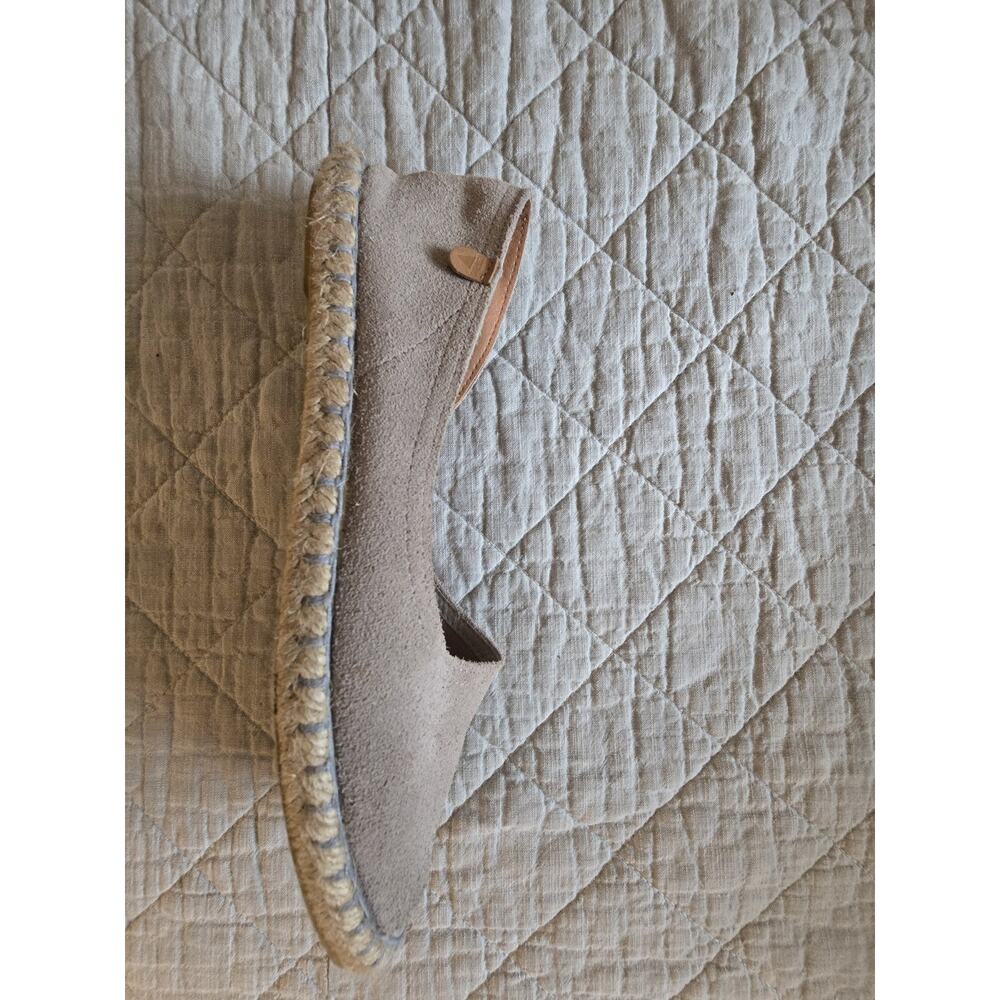 Verbenas Womens Suede Super Soft Slip On Open Toe Shoes Size 9 Gray Casual Flats - Picture 5 of 12
